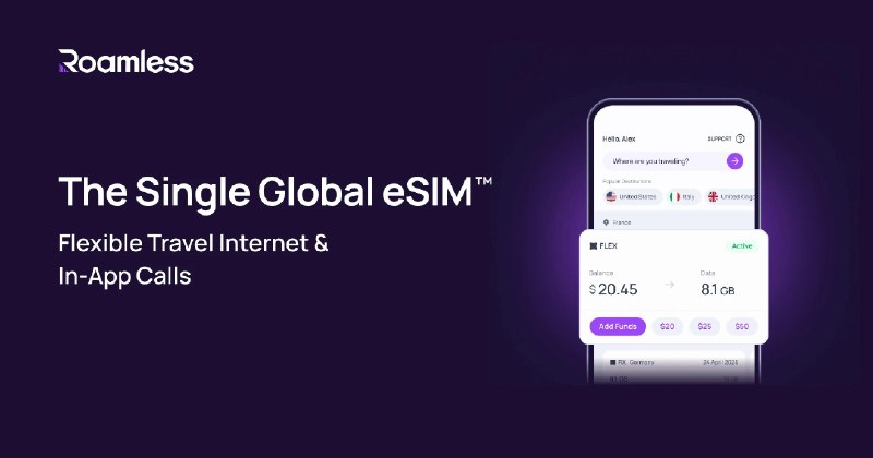 eSIM for Travel, eSIM App | Roamless